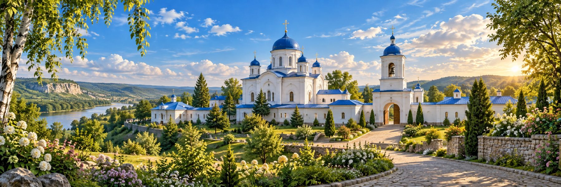Художественный образ: Богородице-Тихвинский женский монастырь